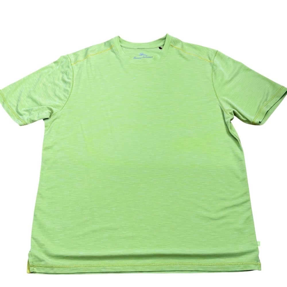 Tommy Bahama T-Shirt Mens Large Green Coastal Beachy Casual